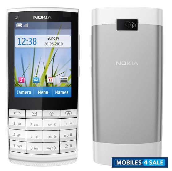 White Nokia XpressMusic X3-02