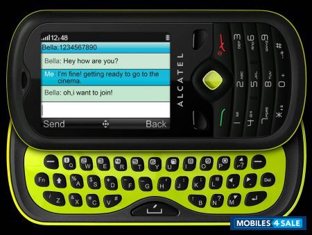 Acid Green Alcatel One Touch 606 Chat