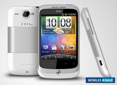 White HTC Wildfire