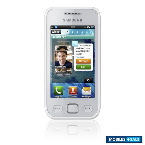 White Samsung  wave 525