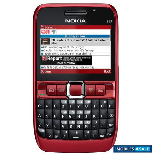 Maroon Nokia E63