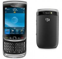 Black BlackBerry  torch 9800