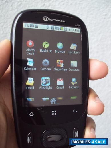 Black Micromax  a60