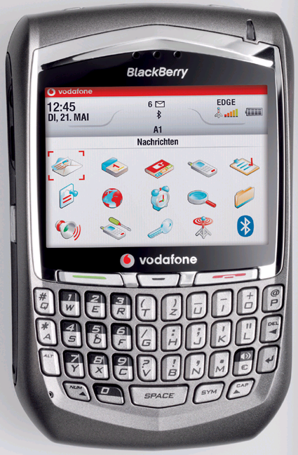 Silver BlackBerry 8700