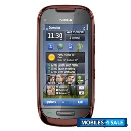 Brown Nokia C-series Nokia C-7