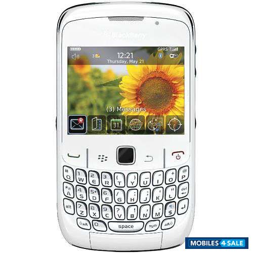 White BlackBerry Curve 8520