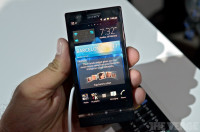 Black Sony Xperia P