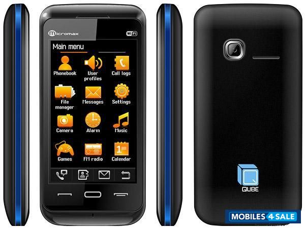 Black With Blue Border Micromax  Micromax x560 qube