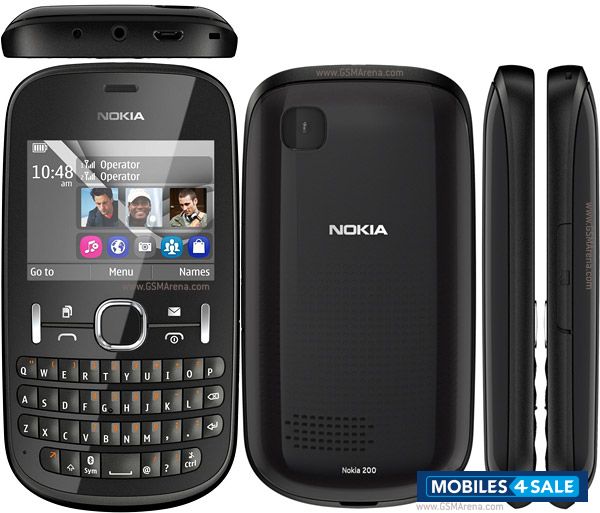 Black Nokia Asha 200