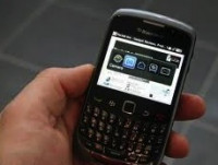 Black BlackBerry Curve 9300