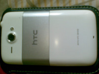 White And Silver HTC  Chacha