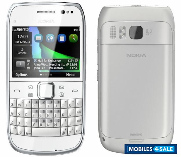 Silver Nokia E-series E6