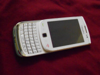 White BlackBerry Torch 9800