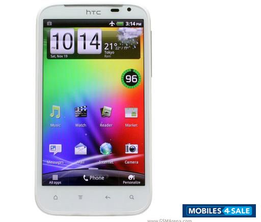 White HTC  Htc Sensation XL With BEAT audio headset