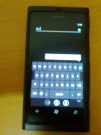 Black Nokia Lumia 800