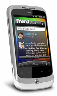 White HTC Wildfire