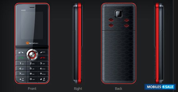 Black,with Red Borders Micromax  x225