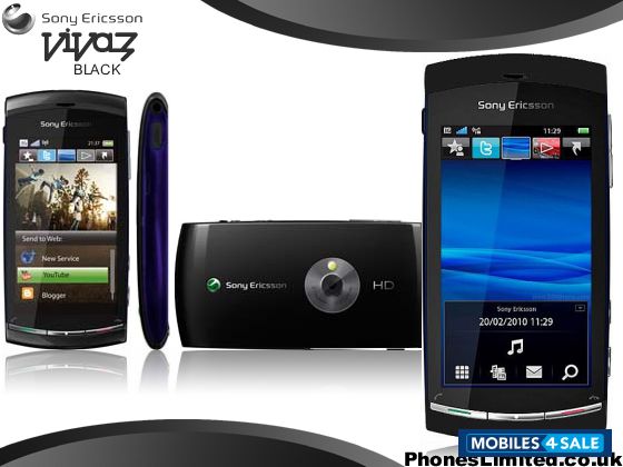 Galaxy Black Sony Ericsson Vivaz