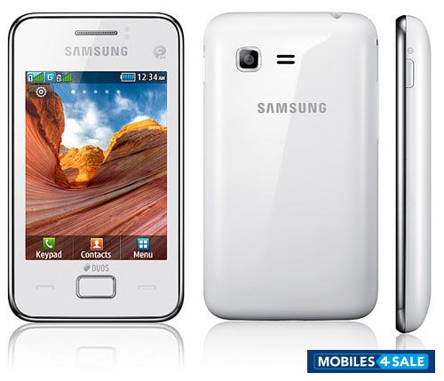 White Samsung  star 3 duos