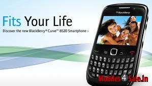 Black BlackBerry Curve 8520