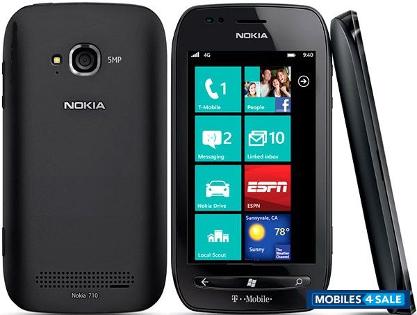 Black Nokia Lumia 710