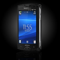 Black Sony Ericsson Xperia mini