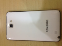 White Samsung  GALAXY NOTE N 7000