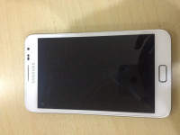 White Samsung  GALAXY NOTE N 7000