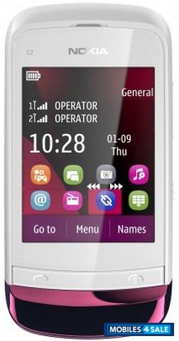 White Nokia C2-03