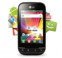 Black+white LG Optimus Net