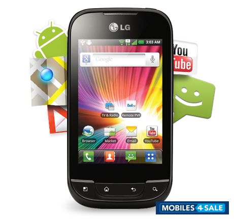 Black+white LG Optimus Net