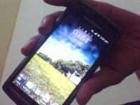 Black Sony Ericsson Xperia arc S