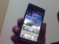 Black Sony Ericsson Xperia arc S