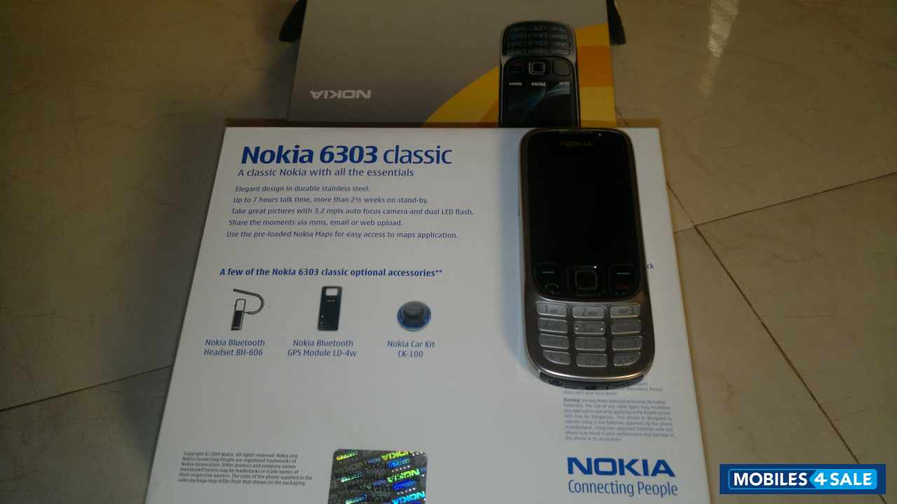 Silver Black Nokia 6303 classic