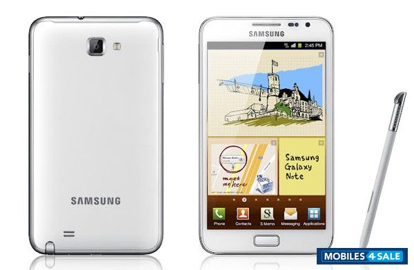 White Samsung Galaxy Note