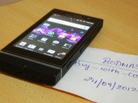 Black Sony Xperia U