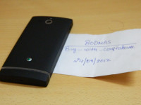 Black Sony Xperia U