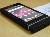 Black Sony Xperia U