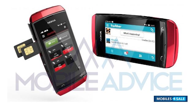 Red Nokia Asha 305