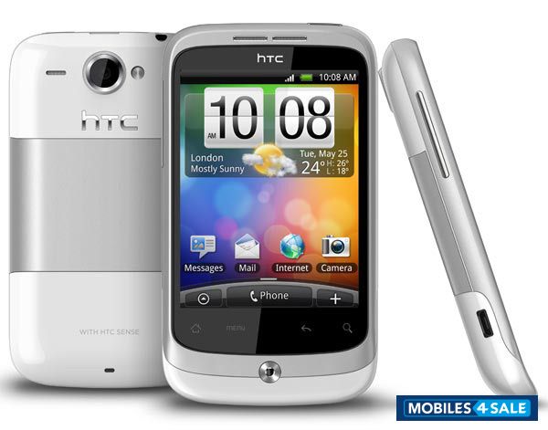 White HTC Wildfire