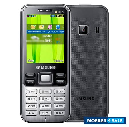 Silver Black Samsung Metro Duos C3322