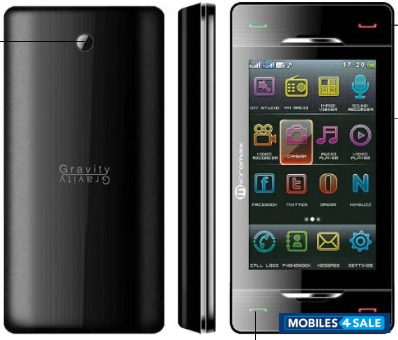 Black Micromax X600