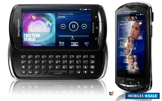 Black Sony Ericsson Xperia pro