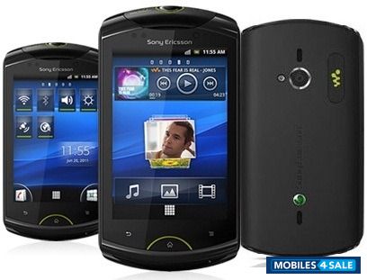 Black Sony Ericsson WT19i live with walkman