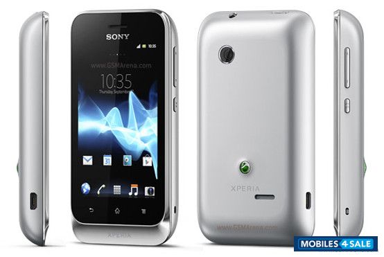 Silver Sony Xperia tipo dual