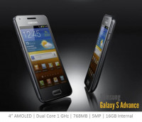 Grey Samsung Galaxy S Advance I9070