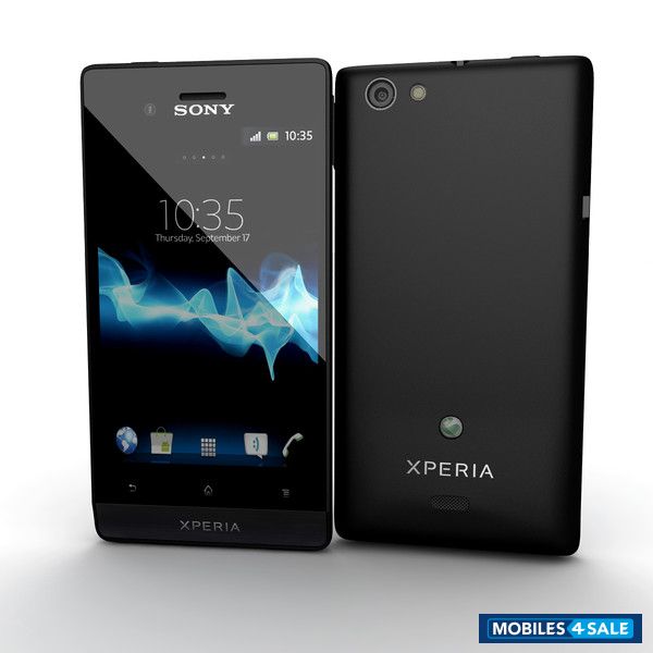 Black Sony Xperia miro