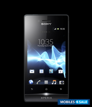 Black Sony Xperia miro