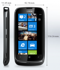 Black Nokia Lumia 610