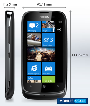 Black Nokia Lumia 610